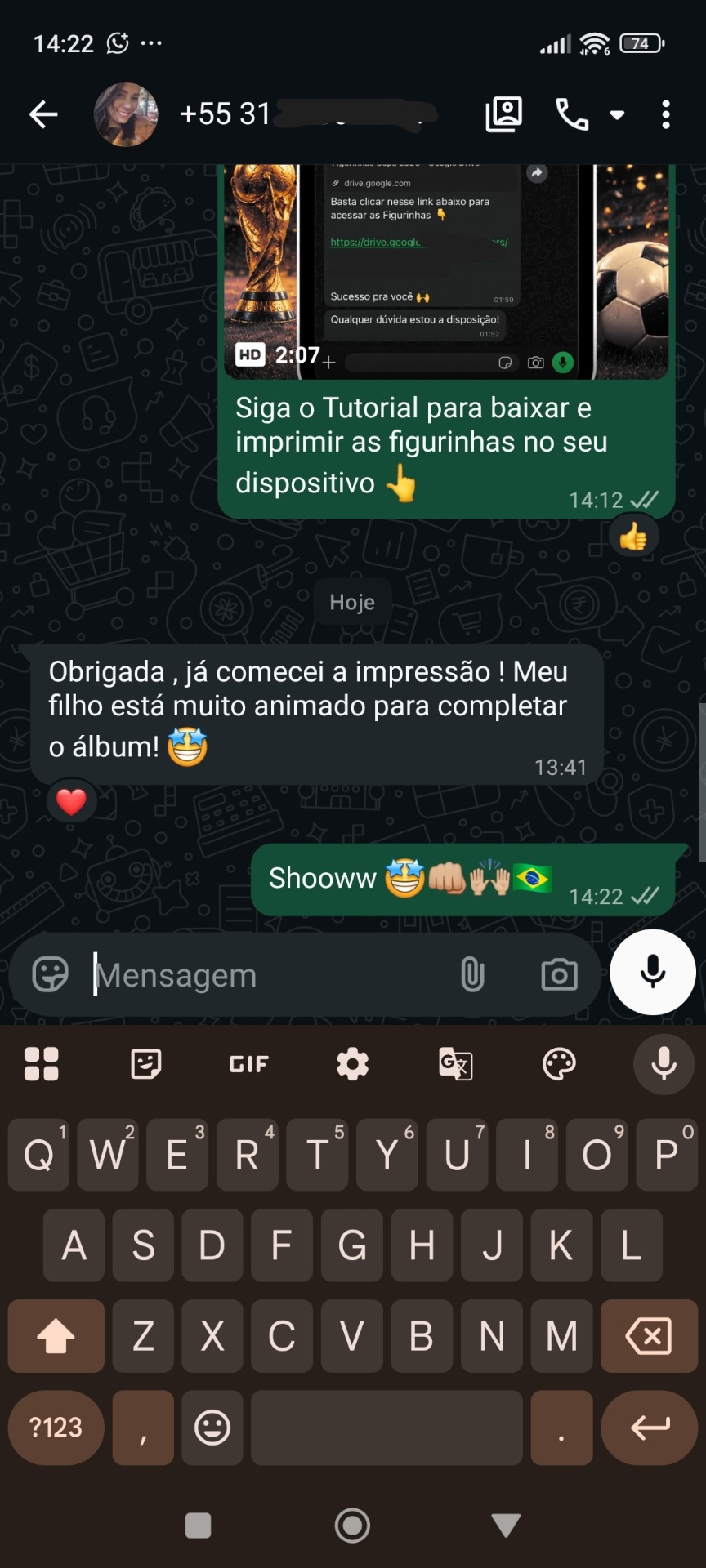 Depoimento de cliente 1